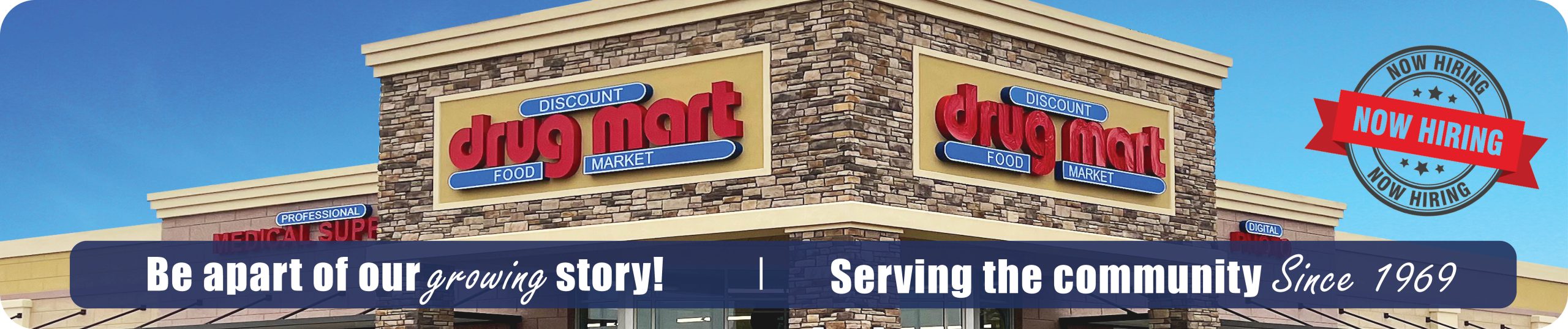 Discount Drug Mart store image. Be apart of our growing story! Serving the community since 1969
